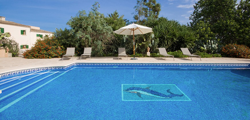 Familienfreundliche Finca Mallorca, 5 Schlafzimmer, privater Pool, W-Lan, Garten