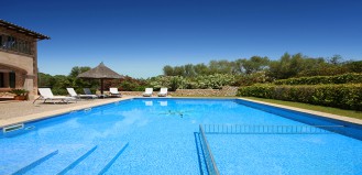 Villa Mallorca - Familien Urlaub in Petra mit Klimaanlage und W-Lan, Familien-Pool 2