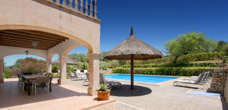 Villa Mallorca - Familien Urlaub in Petra mit Klimaanlage und W-Lan, Familien-Pool 4