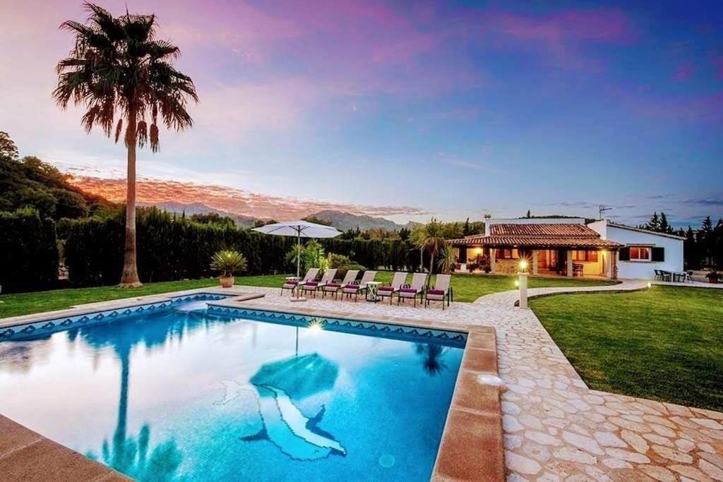 Finca Vacacional Pollença - con Piscina y Jardín, moderno, Aire Acondicionado y WIFI 24